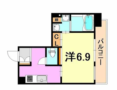 レジディア神戸元町【14階】の間取り