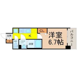 プレサンス伏見アーバンベース【12階】の間取り
