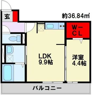 モアプラス東鳴水【2階】の間取り