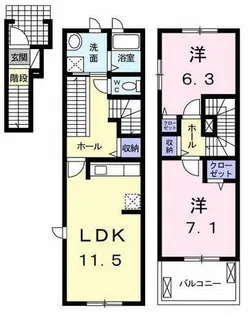 ベール ブリーズ【2階】の間取り