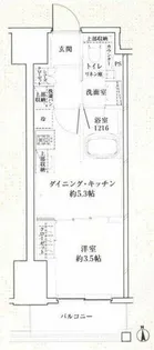 ザ・パークハビオ同心プレイス【10階】の間取り