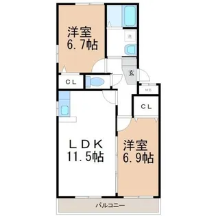 田園NEOⅠ【1階】の間取り