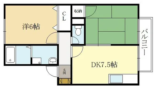 ボー・アヴェニール【2階】の間取り