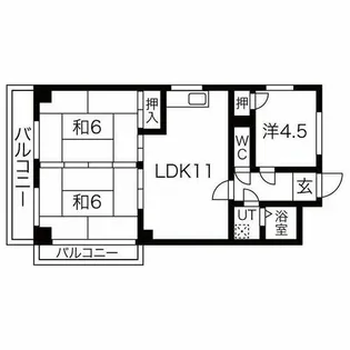 マンション桂【3階】の間取り