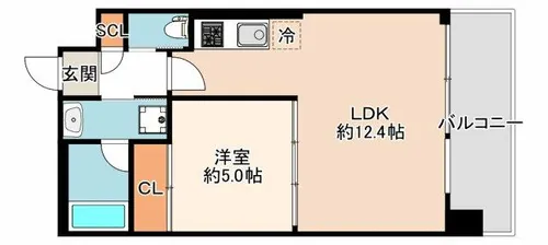 プレジオ弁天町【12階】の間取り