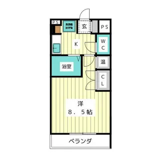 エクセレンス山中【3階】の間取り