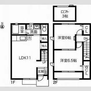 グラシア【1階】の間取り