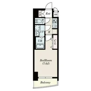 リシュドール川名駅【6階】の間取り