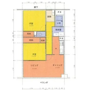 ハーモニアス桜本町【2階】の間取り