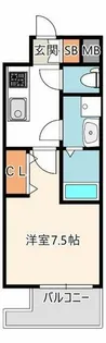 Louis Residence 天王寺町北【1101号室】の間取り