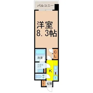フローラル東別院【5階】の間取り
