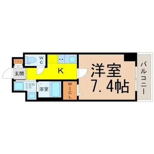 プレイズシード名古屋亀島【6階】の間取り