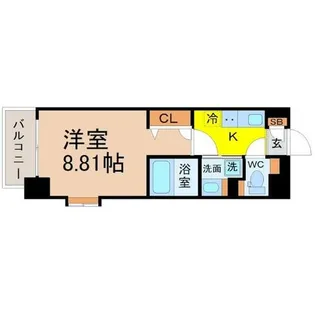 シティライフ泉【5階】の間取り