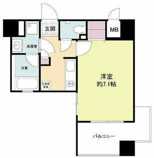 レジディア江戸堀【6階】の間取り