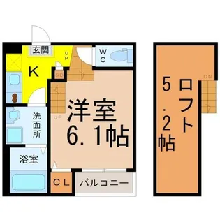 LEEF(リーフ)【201号室】の間取り