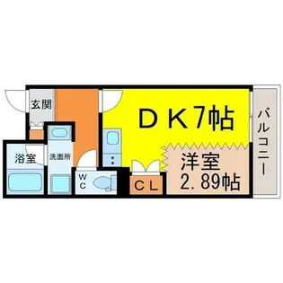 AXIA八熊【3階】の間取り