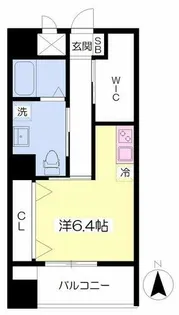 プレイス久留米中央【1005号室】の間取り