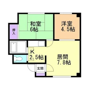 ノース25【4階】の間取り