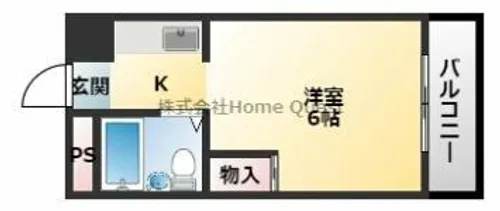 ハイム背戸口【2階】の間取り