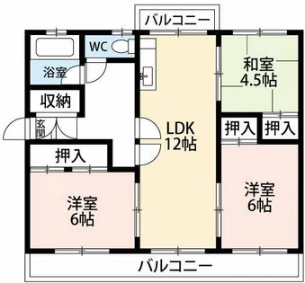 コーポドラゴン【1階】の間取り