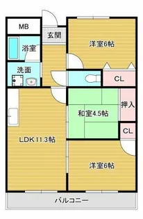 メゾングリフィン【3階】の間取り