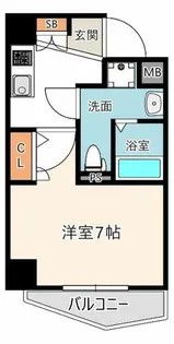エグゼ阿倍野【801号室】の間取り