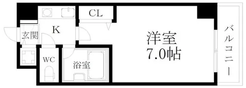 プルメリア玉出【5階】の間取り