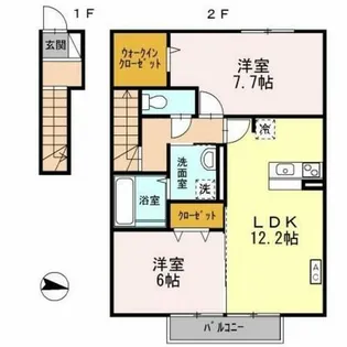 セレッソ パティオⅡ【2階】の間取り