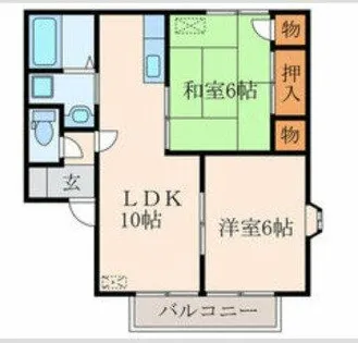 セジュール白石【2階】の間取り