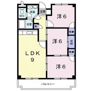 サンモール金剛【203号室】の間取り