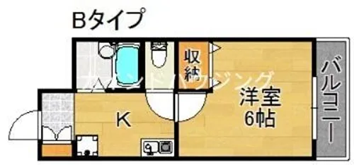 SWISS難波南【2階】の間取り