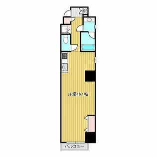 ボーベル南船場【13階】の間取り