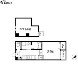 アモール枇杷島【1階】の間取り