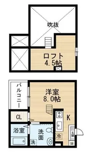 エミアス熱田【1階】の間取り