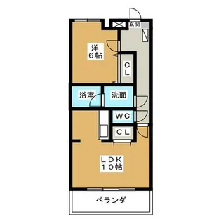 フォンテーヌ峯【2階】の間取り
