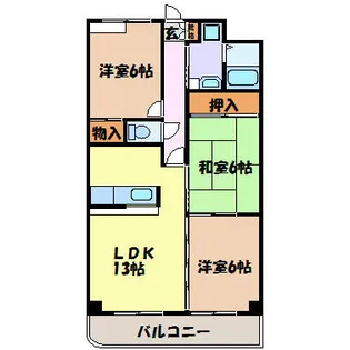 藤苑北山【2階】の間取り