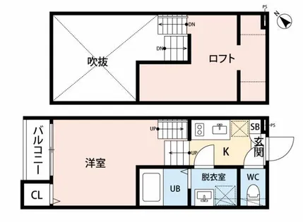 RAISE箱崎【2階】の間取り