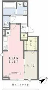 DーROOM富士松【3階】の間取り