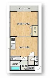 新栄プロパティー北野田Ⅱ【1階】の間取り