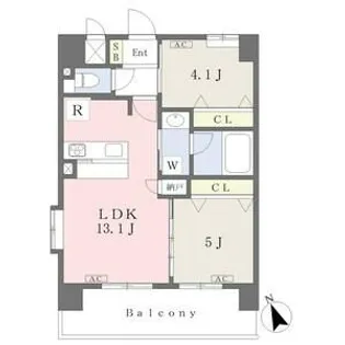 スプランディッド名駅NORTH【3階】の間取り