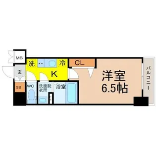 ディアレイシャス名古屋太閤通【5階】の間取り