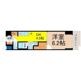 エステムコート名古屋ライブゲート【7階】の間取り