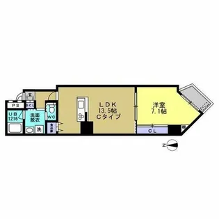 AXIA MEIEKI【603号室】の間取り