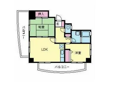 ファミリーハウス勝山【901号室】の間取り
