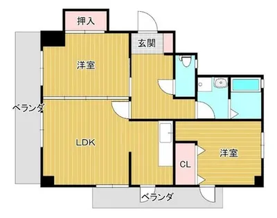 ファミリーハウス勝山【901号室】の間取り