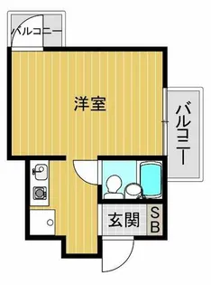 セレッソ帝塚山【3階】の間取り