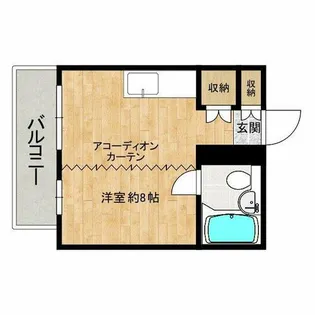 五條コーポ【7階】の間取り