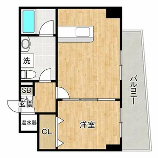 インボイス難波南レジデンス【9階】の間取り