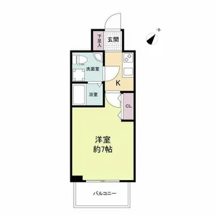 セレニテ神戸元町クレア【7階】の間取り