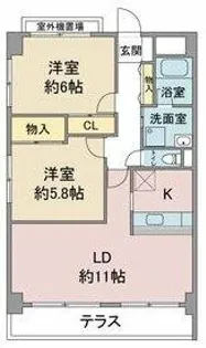 ラトゥール一社【3階】の間取り